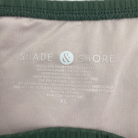 Shade & Shore Green Bikini Bottom Hipster sz XL - Picture 4 of 5